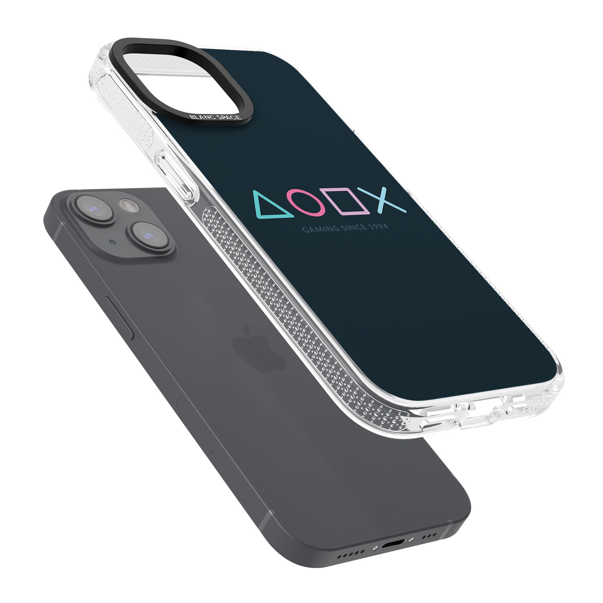 Gaming Since 1994 Station iPhone 15 / 14 / 13 Clear Case Impact Air - Blanc Space