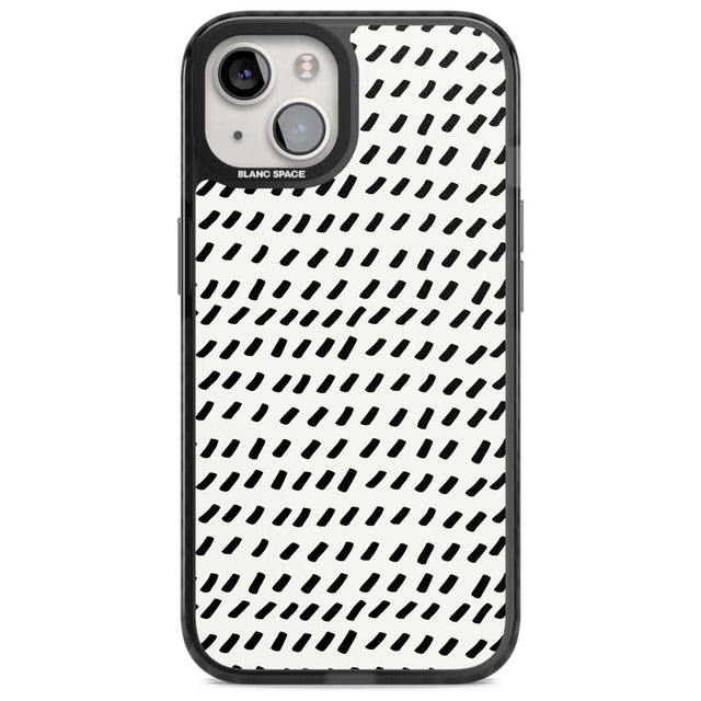 Hand Drawn Lines Pattern Phone Case iPhone 15 Plus / Magsafe Black Impact Case,iPhone 15 / Magsafe Black Impact Case,iPhone 14 Plus / Magsafe Black Impact Case,iPhone 14 / Magsafe Black Impact Case,iPhone 13 / Magsafe Black Impact Case Blanc Space