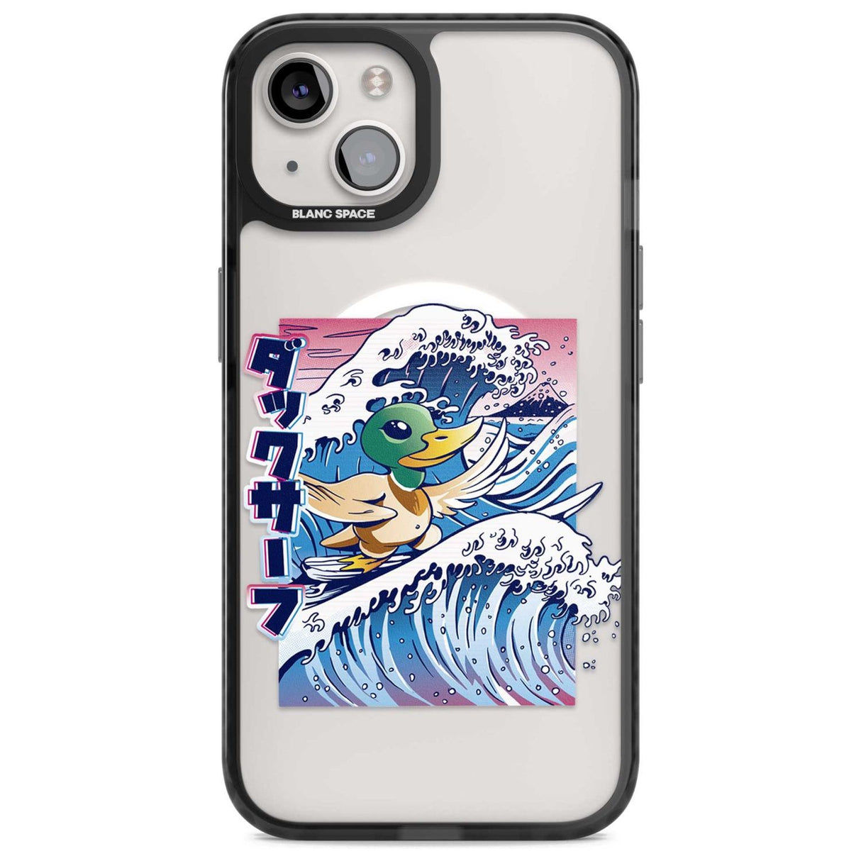 Duck Surf Phone Case iPhone 15 Plus / Magsafe Black Impact Case,iPhone 15 / Magsafe Black Impact Case,iPhone 14 Plus / Magsafe Black Impact Case,iPhone 14 / Magsafe Black Impact Case,iPhone 13 / Magsafe Black Impact Case Blanc Space