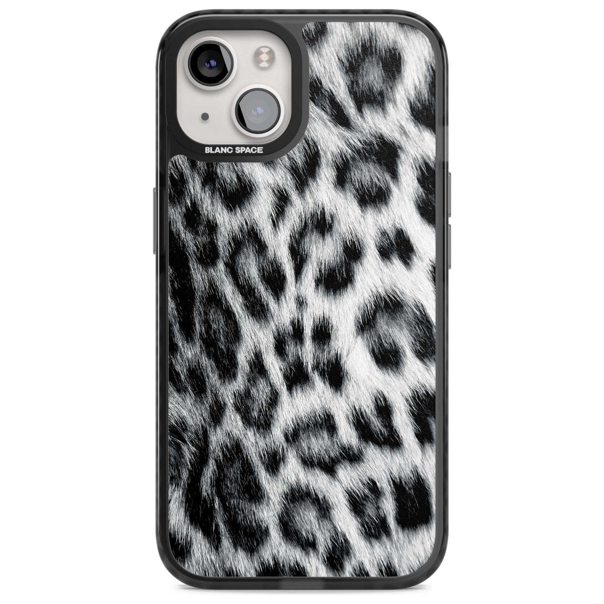 Animal Fur Pattern - Snow Leopard Phone Case iPhone 15 / Magsafe Black Impact Case,iPhone 15 Plus / Magsafe Black Impact Case,iPhone 13 / Magsafe Black Impact Case,iPhone 14 / Magsafe Black Impact Case,iPhone 14 Plus / Magsafe Black Impact Case Blanc Space