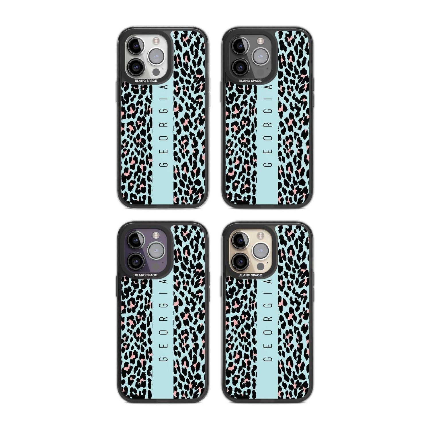 Personalised Blue Leopard Spots