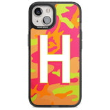 Personalised Bright Neon Camo Solid Monogram Custom Phone Case iPhone 15 / Magsafe Black Impact Case,iPhone 15 Plus / Magsafe Black Impact Case,iPhone 14 Plus / Magsafe Black Impact Case,iPhone 14 / Magsafe Black Impact Case,iPhone 13 / Magsafe Black Impact Case Blanc Space