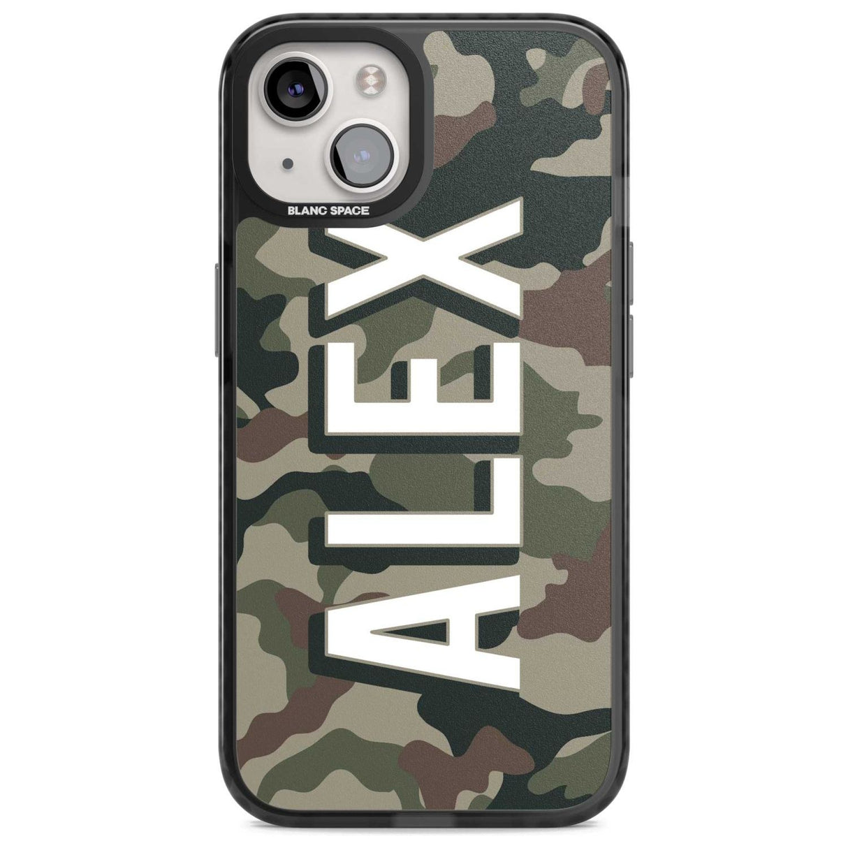 Personalised Classic Green Camo Custom Phone Case iPhone 15 Plus / Magsafe Black Impact Case,iPhone 15 / Magsafe Black Impact Case,iPhone 14 Plus / Magsafe Black Impact Case,iPhone 14 / Magsafe Black Impact Case,iPhone 13 / Magsafe Black Impact Case Blanc Space