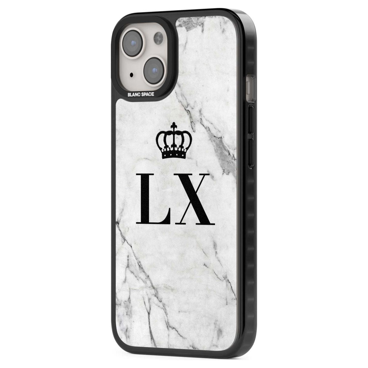 Personalised Initials with Crown on White Marble Custom Phone Case iPhone 15 Pro Max / Black Impact Case,iPhone 15 Plus / Black Impact Case,iPhone 15 Pro / Black Impact Case,iPhone 15 / Black Impact Case,iPhone 15 Pro Max / Impact Case,iPhone 15 Plus / Impact Case,iPhone 15 Pro / Impact Case,iPhone 15 / Impact Case,iPhone 15 Pro Max / Magsafe Black Impact Case,iPhone 15 Plus / Magsafe Black Impact Case,iPhone 15 Pro / Magsafe Black Impact Case,iPhone 15 / Magsafe Black Impact Case,iPhone 14 Pro Max / Black 