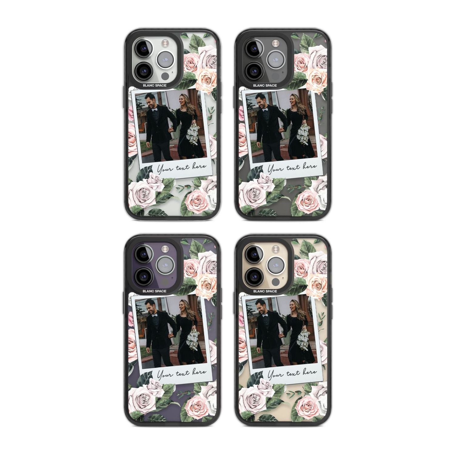 Personalised Floral Instant Film Photo