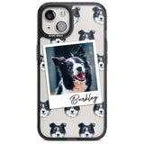 Personalised Border Collie - Dog Photo Custom Phone Case iPhone 15 Plus / Magsafe Black Impact Case,iPhone 15 / Magsafe Black Impact Case,iPhone 14 Plus / Magsafe Black Impact Case,iPhone 14 / Magsafe Black Impact Case,iPhone 13 / Magsafe Black Impact Case Blanc Space