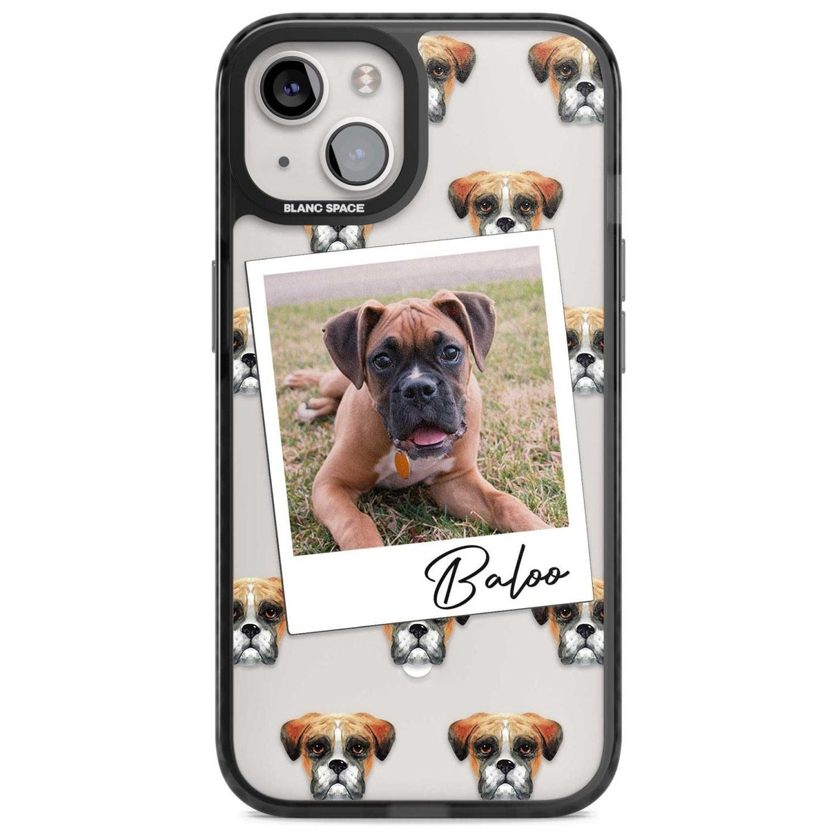 Personalised Boxer - Dog Photo Custom Phone Case iPhone 15 Plus / Magsafe Black Impact Case,iPhone 15 / Magsafe Black Impact Case,iPhone 14 Plus / Magsafe Black Impact Case,iPhone 14 / Magsafe Black Impact Case,iPhone 13 / Magsafe Black Impact Case Blanc Space