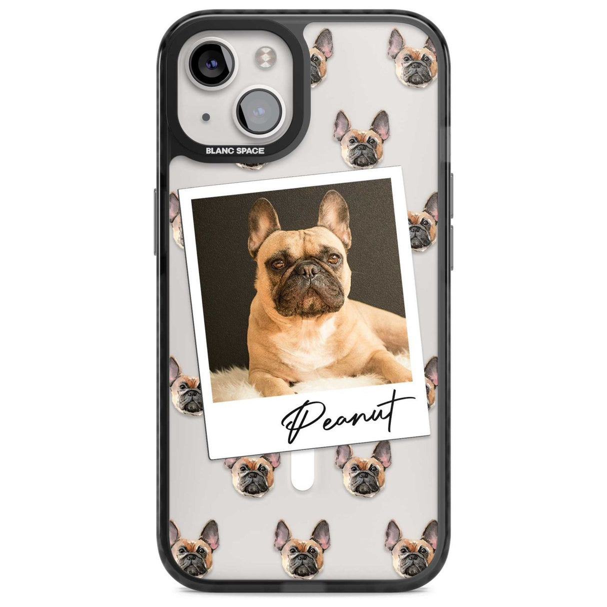 Personalised French Bulldog, Tan - Dog Photo Custom Phone Case iPhone 15 Plus / Magsafe Black Impact Case,iPhone 15 / Magsafe Black Impact Case,iPhone 14 Plus / Magsafe Black Impact Case,iPhone 14 / Magsafe Black Impact Case,iPhone 13 / Magsafe Black Impact Case Blanc Space