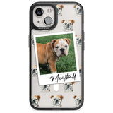 Personalised English Bulldog - Dog Photo Custom Phone Case iPhone 15 Plus / Magsafe Black Impact Case,iPhone 15 / Magsafe Black Impact Case,iPhone 14 Plus / Magsafe Black Impact Case,iPhone 14 / Magsafe Black Impact Case,iPhone 13 / Magsafe Black Impact Case Blanc Space