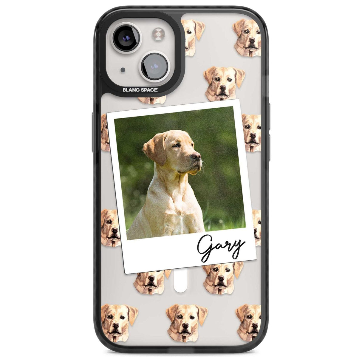 Personalised Labrador, Tan - Dog Photo Custom Phone Case iPhone 15 Plus / Magsafe Black Impact Case,iPhone 15 / Magsafe Black Impact Case,iPhone 14 Plus / Magsafe Black Impact Case,iPhone 14 / Magsafe Black Impact Case,iPhone 13 / Magsafe Black Impact Case Blanc Space