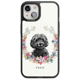 Personalised Black Cockapoo - Watercolour Dog Portrait Custom Phone Case iPhone 15 Plus / Magsafe Black Impact Case,iPhone 15 / Magsafe Black Impact Case,iPhone 14 Plus / Magsafe Black Impact Case,iPhone 14 / Magsafe Black Impact Case,iPhone 13 / Magsafe Black Impact Case Blanc Space