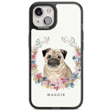 Personalised Pug - Watercolour Dog Portrait Custom Phone Case iPhone 15 Plus / Magsafe Black Impact Case,iPhone 15 / Magsafe Black Impact Case,iPhone 14 Plus / Magsafe Black Impact Case,iPhone 14 / Magsafe Black Impact Case,iPhone 13 / Magsafe Black Impact Case Blanc Space