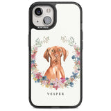 Personalised Hungarian Vizsla - Watercolour Dog Portrait Custom Phone Case iPhone 15 Plus / Magsafe Black Impact Case,iPhone 15 / Magsafe Black Impact Case,iPhone 14 Plus / Magsafe Black Impact Case,iPhone 14 / Magsafe Black Impact Case,iPhone 13 / Magsafe Black Impact Case Blanc Space