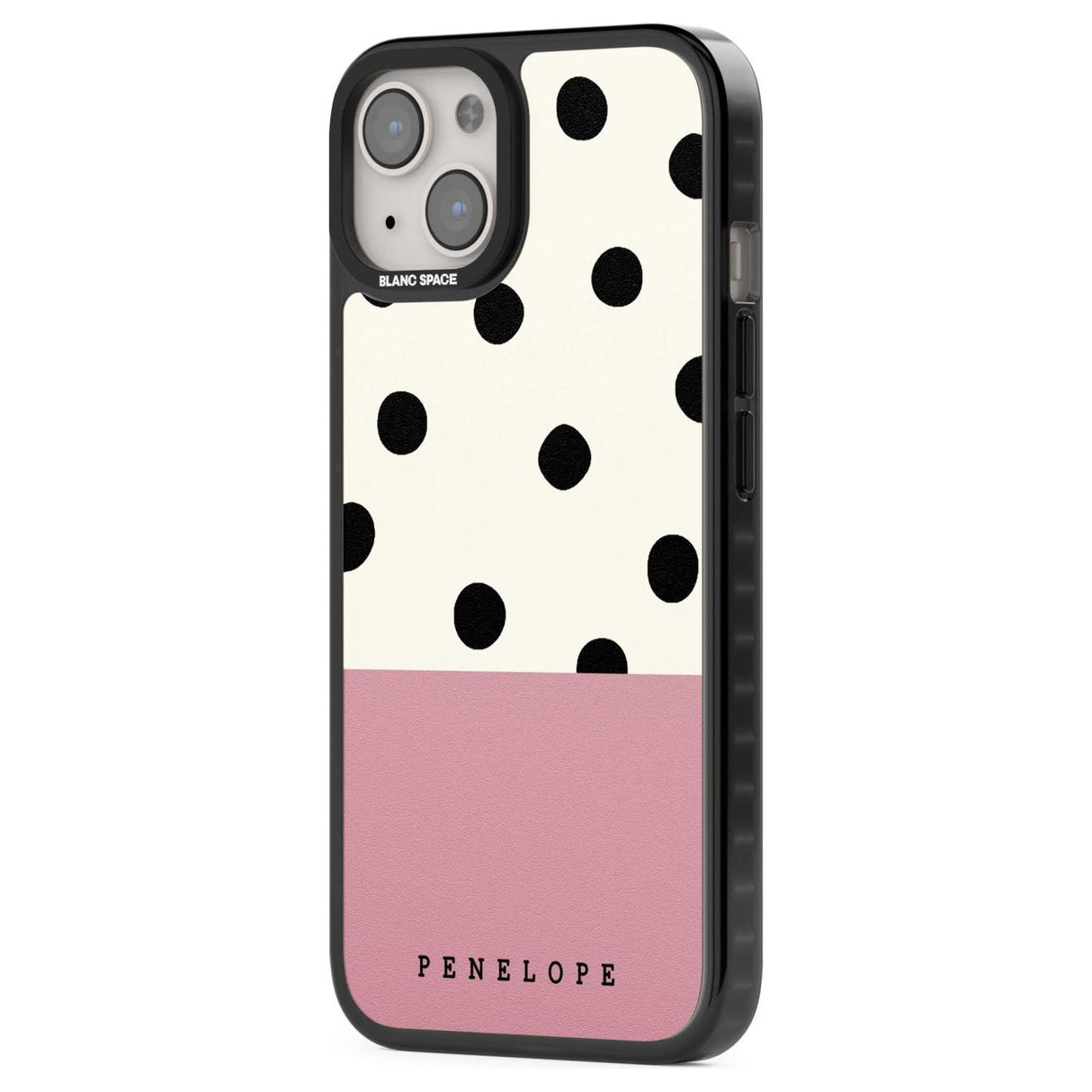 Personalised Pink Border Polka Dot Custom Phone Case iPhone 15 Pro Max / Black Impact Case,iPhone 15 Plus / Black Impact Case,iPhone 15 Pro / Black Impact Case,iPhone 15 / Black Impact Case,iPhone 15 Pro Max / Impact Case,iPhone 15 Plus / Impact Case,iPhone 15 Pro / Impact Case,iPhone 15 / Impact Case,iPhone 15 Pro Max / Magsafe Black Impact Case,iPhone 15 Plus / Magsafe Black Impact Case,iPhone 15 Pro / Magsafe Black Impact Case,iPhone 15 / Magsafe Black Impact Case,iPhone 14 Pro Max / Black Impact Case,iP