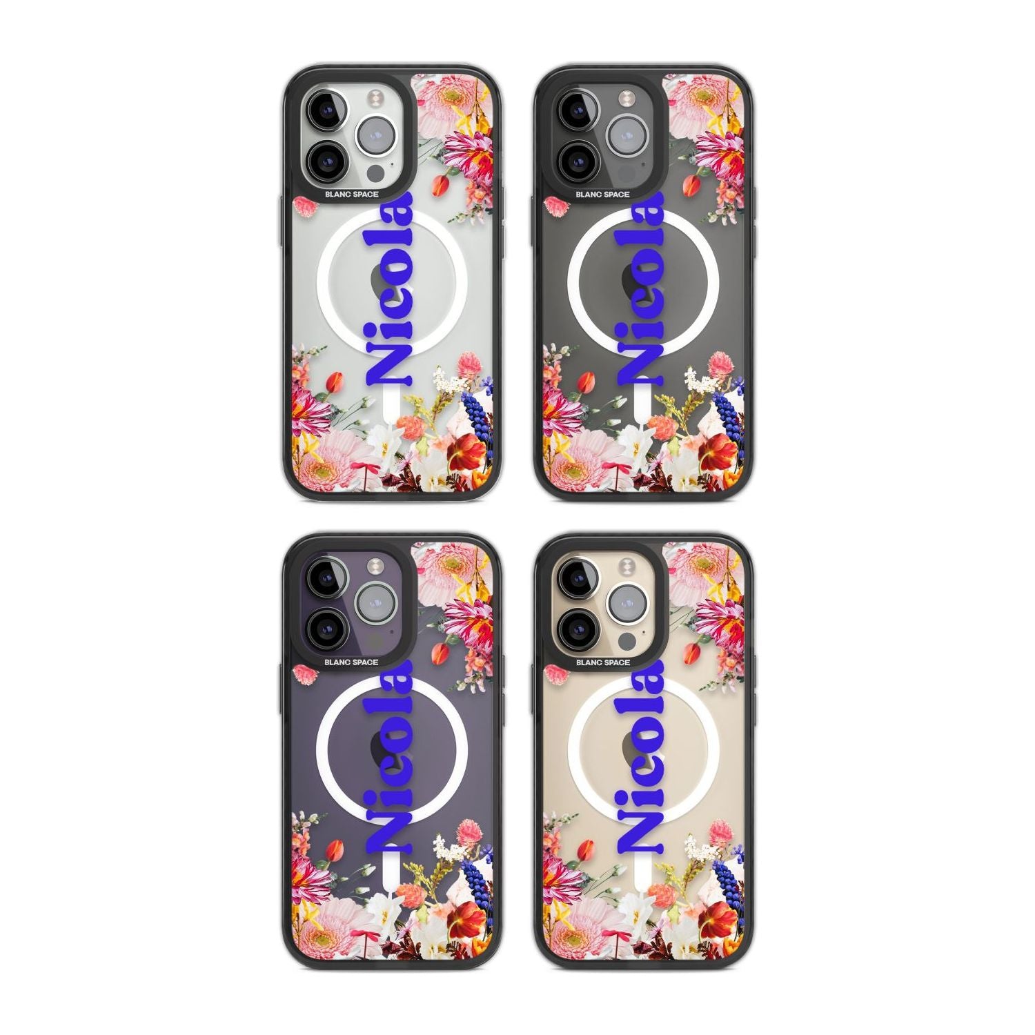 Personalised Text with Floral Borders