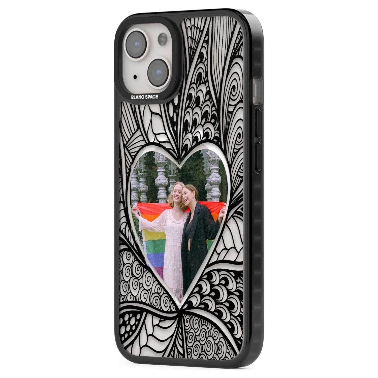 Personalised Henna Heart Photo Case