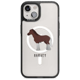 Personalised Brown Horse Custom Phone Case iPhone 15 Plus / Magsafe Black Impact Case,iPhone 15 / Magsafe Black Impact Case,iPhone 14 Plus / Magsafe Black Impact Case,iPhone 14 / Magsafe Black Impact Case,iPhone 13 / Magsafe Black Impact Case Blanc Space