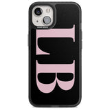 Personalised Pink & Black Letters Custom Phone Case iPhone 15 Plus / Magsafe Black Impact Case,iPhone 15 / Magsafe Black Impact Case,iPhone 14 Plus / Magsafe Black Impact Case,iPhone 14 / Magsafe Black Impact Case,iPhone 13 / Magsafe Black Impact Case Blanc Space