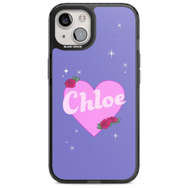 Personalised Glamorous Love Heart Custom Phone Case iPhone 15 Plus / Magsafe Black Impact Case,iPhone 15 / Magsafe Black Impact Case,iPhone 14 Plus / Magsafe Black Impact Case,iPhone 14 / Magsafe Black Impact Case,iPhone 13 / Magsafe Black Impact Case Blanc Space