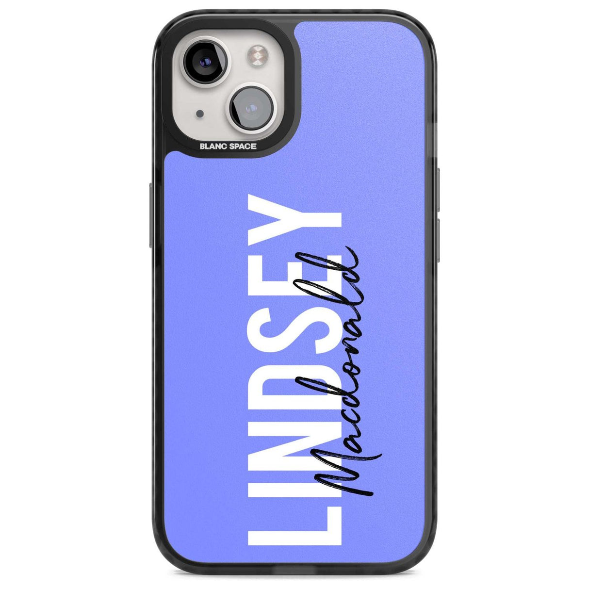 Personalised Bold Name: Purple Custom Phone Case iPhone 15 Plus / Magsafe Black Impact Case,iPhone 15 / Magsafe Black Impact Case,iPhone 14 Plus / Magsafe Black Impact Case,iPhone 14 / Magsafe Black Impact Case,iPhone 13 / Magsafe Black Impact Case Blanc Space