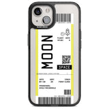 Personalised Moon Space Travel Ticket Custom Phone Case iPhone 15 Plus / Magsafe Black Impact Case,iPhone 15 / Magsafe Black Impact Case,iPhone 14 Plus / Magsafe Black Impact Case,iPhone 14 / Magsafe Black Impact Case,iPhone 13 / Magsafe Black Impact Case Blanc Space