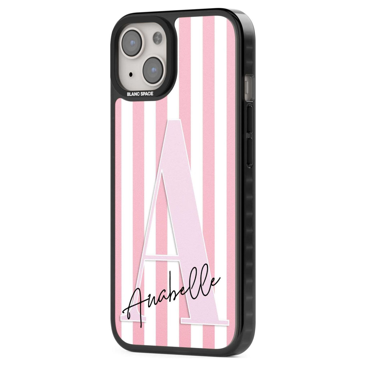 Personalised Pink Stripes & Large Monogram Custom Phone Case iPhone 15 Pro Max / Black Impact Case,iPhone 15 Plus / Black Impact Case,iPhone 15 Pro / Black Impact Case,iPhone 15 / Black Impact Case,iPhone 15 Pro Max / Impact Case,iPhone 15 Plus / Impact Case,iPhone 15 Pro / Impact Case,iPhone 15 / Impact Case,iPhone 15 Pro Max / Magsafe Black Impact Case,iPhone 15 Plus / Magsafe Black Impact Case,iPhone 15 Pro / Magsafe Black Impact Case,iPhone 15 / Magsafe Black Impact Case,iPhone 14 Pro Max / Black Impact