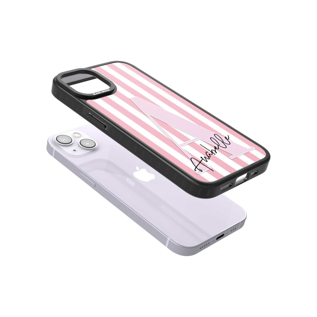 Personalised Pink Stripes & Large Monogram Custom Phone Case iPhone 15 Pro Max / Black Impact Case,iPhone 15 Plus / Black Impact Case,iPhone 15 Pro / Black Impact Case,iPhone 15 / Black Impact Case,iPhone 15 Pro Max / Impact Case,iPhone 15 Plus / Impact Case,iPhone 15 Pro / Impact Case,iPhone 15 / Impact Case,iPhone 15 Pro Max / Magsafe Black Impact Case,iPhone 15 Plus / Magsafe Black Impact Case,iPhone 15 Pro / Magsafe Black Impact Case,iPhone 15 / Magsafe Black Impact Case,iPhone 14 Pro Max / Black Impact