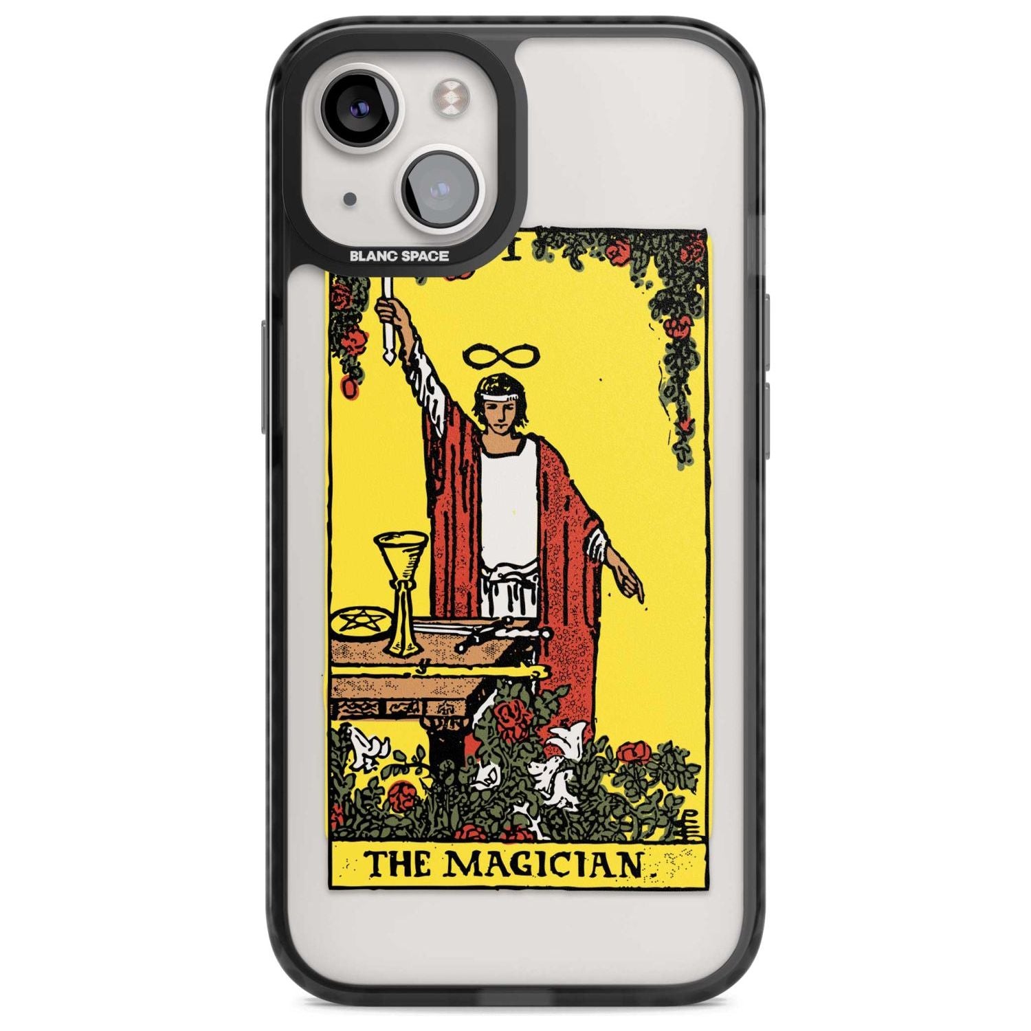 Personalised The Magician Tarot Card - Colour Phone Case iPhone 15 Plus / Magsafe Black Impact Case,iPhone 15 / Magsafe Black Impact Case,iPhone 14 Plus / Magsafe Black Impact Case,iPhone 14 / Magsafe Black Impact Case,iPhone 13 / Magsafe Black Impact Case Blanc Space