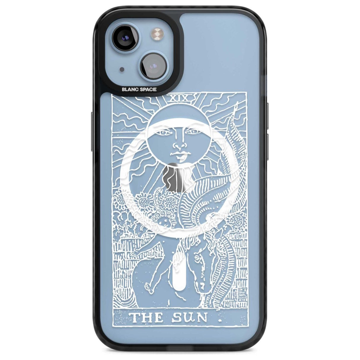 Personalised The Sun Tarot Card - White Transparent Custom Phone Case iPhone 15 Plus / Magsafe Black Impact Case,iPhone 15 / Magsafe Black Impact Case,iPhone 14 Plus / Magsafe Black Impact Case,iPhone 14 / Magsafe Black Impact Case,iPhone 13 / Magsafe Black Impact Case Blanc Space