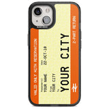 Personalised Create Your Own Train Ticket Custom Phone Case iPhone 15 Plus / Magsafe Black Impact Case,iPhone 15 / Magsafe Black Impact Case,iPhone 14 Plus / Magsafe Black Impact Case,iPhone 14 / Magsafe Black Impact Case,iPhone 13 / Magsafe Black Impact Case Blanc Space