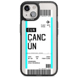 Personalised Cancún Boarding Pass Custom Phone Case iPhone 15 Plus / Magsafe Black Impact Case,iPhone 15 / Magsafe Black Impact Case,iPhone 14 Plus / Magsafe Black Impact Case,iPhone 14 / Magsafe Black Impact Case,iPhone 13 / Magsafe Black Impact Case Blanc Space