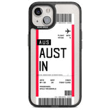 Personalised Austin Boarding Pass Custom Phone Case iPhone 15 Plus / Magsafe Black Impact Case,iPhone 15 / Magsafe Black Impact Case,iPhone 14 Plus / Magsafe Black Impact Case,iPhone 14 / Magsafe Black Impact Case,iPhone 13 / Magsafe Black Impact Case Blanc Space