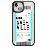 Personalised Nashville Boarding Pass Custom Phone Case iPhone 15 Plus / Magsafe Black Impact Case,iPhone 15 / Magsafe Black Impact Case,iPhone 14 Plus / Magsafe Black Impact Case,iPhone 14 / Magsafe Black Impact Case,iPhone 13 / Magsafe Black Impact Case Blanc Space