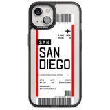 Personalised San Diego Boarding Pass Custom Phone Case iPhone 15 Plus / Magsafe Black Impact Case,iPhone 15 / Magsafe Black Impact Case,iPhone 14 Plus / Magsafe Black Impact Case,iPhone 14 / Magsafe Black Impact Case,iPhone 13 / Magsafe Black Impact Case Blanc Space