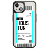 Personalised Houston Boarding Pass Custom Phone Case iPhone 15 Plus / Magsafe Black Impact Case,iPhone 15 / Magsafe Black Impact Case,iPhone 14 Plus / Magsafe Black Impact Case,iPhone 14 / Magsafe Black Impact Case,iPhone 13 / Magsafe Black Impact Case Blanc Space