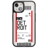 Personalised Detroit Boarding Pass Custom Phone Case iPhone 15 Plus / Magsafe Black Impact Case,iPhone 15 / Magsafe Black Impact Case,iPhone 14 Plus / Magsafe Black Impact Case,iPhone 14 / Magsafe Black Impact Case,iPhone 13 / Magsafe Black Impact Case Blanc Space