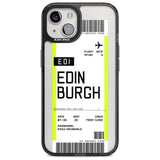 Personalised Edinburgh Boarding Pass Custom Phone Case iPhone 15 Plus / Magsafe Black Impact Case,iPhone 15 / Magsafe Black Impact Case,iPhone 14 Plus / Magsafe Black Impact Case,iPhone 14 / Magsafe Black Impact Case,iPhone 13 / Magsafe Black Impact Case Blanc Space