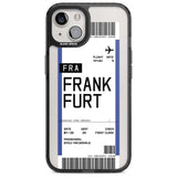 Personalised Frankfurt Boarding Pass Custom Phone Case iPhone 15 Plus / Magsafe Black Impact Case,iPhone 15 / Magsafe Black Impact Case,iPhone 14 Plus / Magsafe Black Impact Case,iPhone 14 / Magsafe Black Impact Case,iPhone 13 / Magsafe Black Impact Case Blanc Space