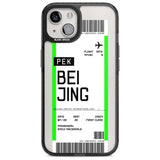 Personalised Beijing Boarding Pass Custom Phone Case iPhone 15 Plus / Magsafe Black Impact Case,iPhone 15 / Magsafe Black Impact Case,iPhone 14 Plus / Magsafe Black Impact Case,iPhone 14 / Magsafe Black Impact Case,iPhone 13 / Magsafe Black Impact Case Blanc Space