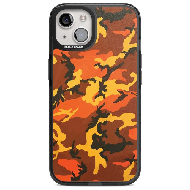 Orange Camo Phone Case iPhone 15 Plus / Magsafe Black Impact Case,iPhone 15 / Magsafe Black Impact Case,iPhone 14 Plus / Magsafe Black Impact Case,iPhone 14 / Magsafe Black Impact Case,iPhone 13 / Magsafe Black Impact Case Blanc Space