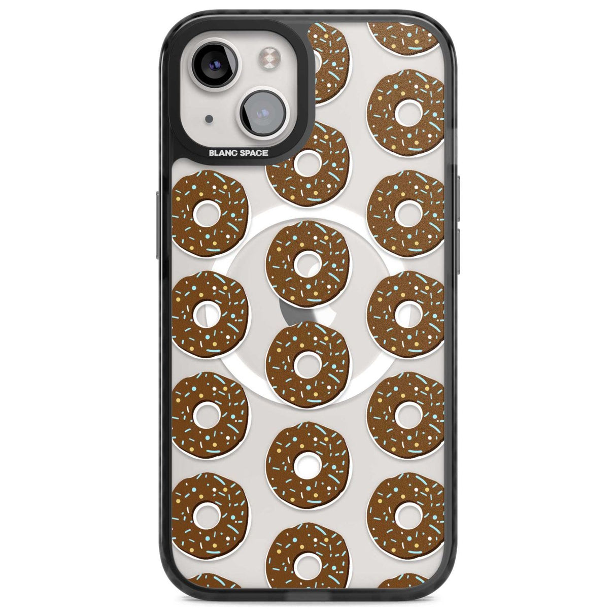 Chocolate Donut Pattern Phone Case iPhone 15 Plus / Magsafe Black Impact Case,iPhone 15 / Magsafe Black Impact Case,iPhone 14 Plus / Magsafe Black Impact Case,iPhone 14 / Magsafe Black Impact Case,iPhone 13 / Magsafe Black Impact Case Blanc Space