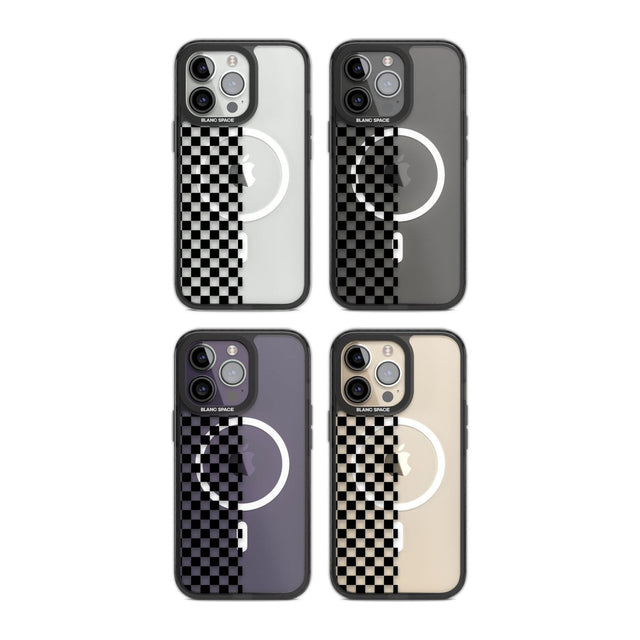 Checker: Half Black Check on Clear Phone Case iPhone 15 Pro Max / Black Impact Case,iPhone 15 Plus / Black Impact Case,iPhone 15 Pro / Black Impact Case,iPhone 15 / Black Impact Case,iPhone 15 Pro Max / Impact Case,iPhone 15 Plus / Impact Case,iPhone 15 Pro / Impact Case,iPhone 15 / Impact Case,iPhone 15 Pro Max / Magsafe Black Impact Case,iPhone 15 Plus / Magsafe Black Impact Case,iPhone 15 Pro / Magsafe Black Impact Case,iPhone 15 / Magsafe Black Impact Case,iPhone 14 Pro Max / Black Impact Case,iPhone 14