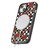 Checkered Pattern & Red Roses Phone Case iPhone 15 Pro Max / Black Impact Case,iPhone 15 Plus / Black Impact Case,iPhone 15 Pro / Black Impact Case,iPhone 15 / Black Impact Case,iPhone 15 Pro Max / Impact Case,iPhone 15 Plus / Impact Case,iPhone 15 Pro / Impact Case,iPhone 15 / Impact Case,iPhone 15 Pro Max / Magsafe Black Impact Case,iPhone 15 Plus / Magsafe Black Impact Case,iPhone 15 Pro / Magsafe Black Impact Case,iPhone 15 / Magsafe Black Impact Case,iPhone 14 Pro Max / Black Impact Case,iPhone 14 Plus