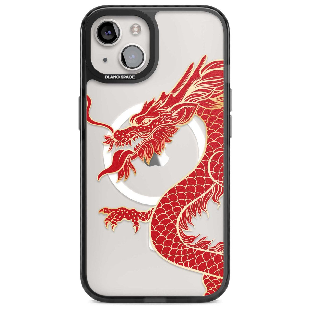 Large Red Dragon Phone Case iPhone 15 Plus / Magsafe Black Impact Case,iPhone 15 / Magsafe Black Impact Case,iPhone 14 Plus / Magsafe Black Impact Case,iPhone 14 / Magsafe Black Impact Case,iPhone 13 / Magsafe Black Impact Case Blanc Space