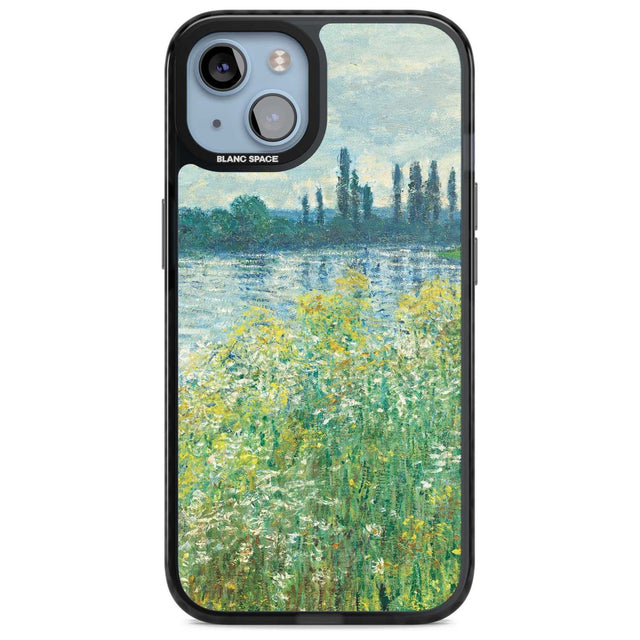 Banks of the Seine by Claude Monet Phone Case iPhone 15 Plus / Magsafe Black Impact Case,iPhone 15 / Magsafe Black Impact Case,iPhone 14 Plus / Magsafe Black Impact Case,iPhone 14 / Magsafe Black Impact Case,iPhone 13 / Magsafe Black Impact Case Blanc Space
