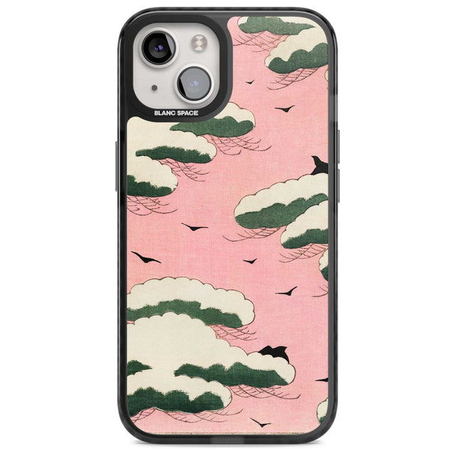 Japanese Pink Sky by Watanabe Seitei Phone Case iPhone 15 Plus / Magsafe Black Impact Case,iPhone 15 / Magsafe Black Impact Case,iPhone 14 Plus / Magsafe Black Impact Case,iPhone 14 / Magsafe Black Impact Case,iPhone 13 / Magsafe Black Impact Case Blanc Space
