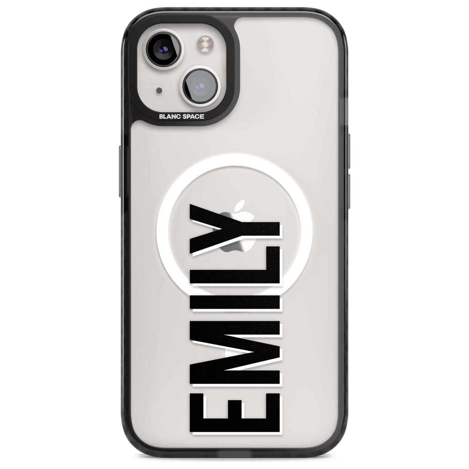 Personalised Clear Text  3A Custom Phone Case iPhone 15 Plus / Magsafe Black Impact Case,iPhone 15 / Magsafe Black Impact Case,iPhone 14 Plus / Magsafe Black Impact Case,iPhone 14 / Magsafe Black Impact Case,iPhone 13 / Magsafe Black Impact Case Blanc Space