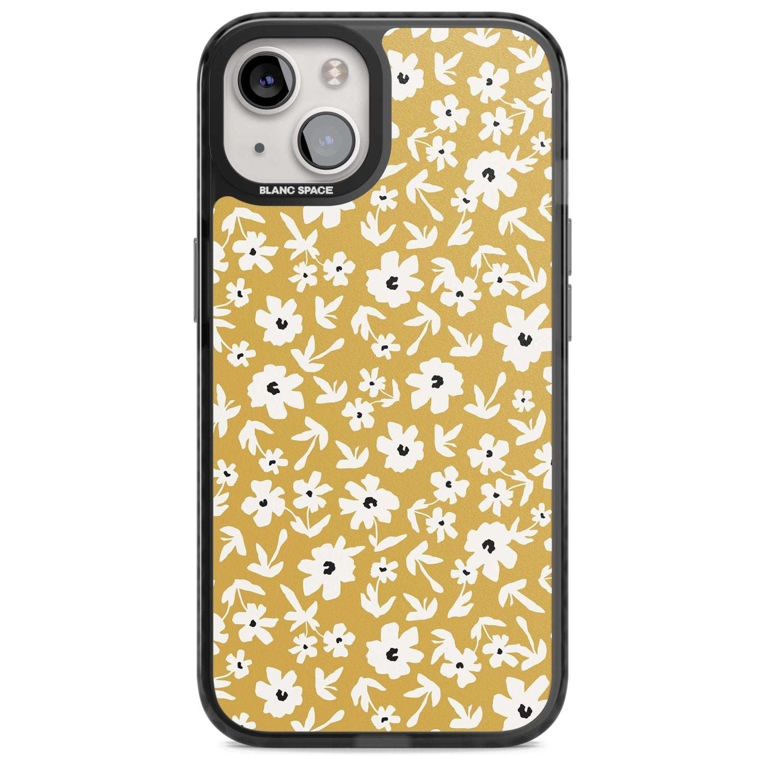 Floral Print on Mustard Cute Floral