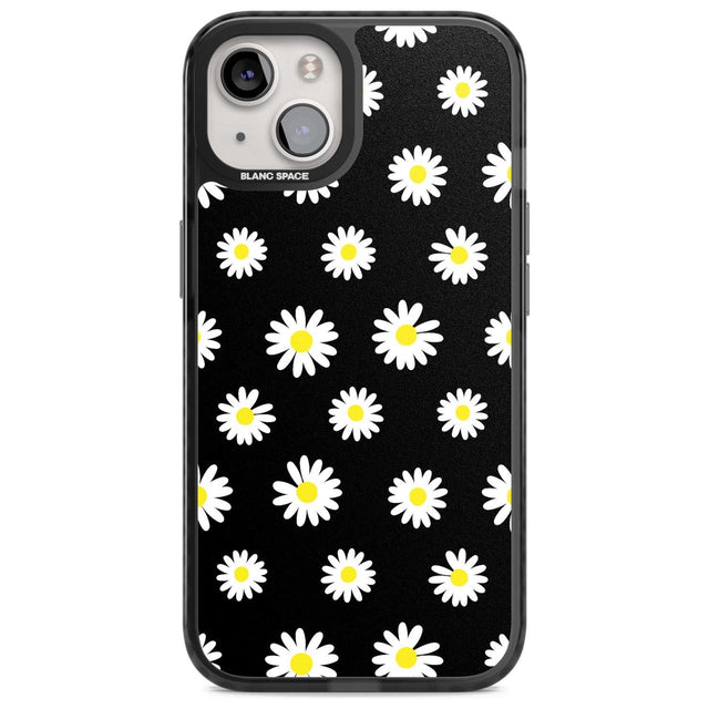 White Daisy Pattern (Black)