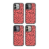 Black on Salmon Pink Dalmatian Polka Dot Spots Phone Case iPhone 15 Pro Max / Black Impact Case,iPhone 15 Plus / Black Impact Case,iPhone 15 Pro / Black Impact Case,iPhone 15 / Black Impact Case,iPhone 15 Pro Max / Impact Case,iPhone 15 Plus / Impact Case,iPhone 15 Pro / Impact Case,iPhone 15 / Impact Case,iPhone 15 Pro Max / Magsafe Black Impact Case,iPhone 15 Plus / Magsafe Black Impact Case,iPhone 15 Pro / Magsafe Black Impact Case,iPhone 15 / Magsafe Black Impact Case,iPhone 14 Pro Max / Black Impact Ca